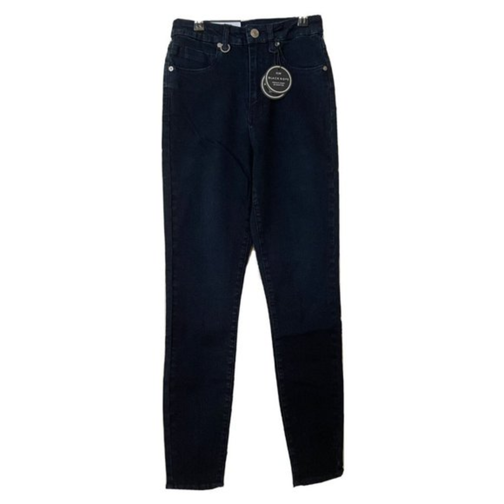 NWT Neuw Marilyn High Rise Skinny Jeans Size 4 Dark Blue Japanese Silk‎ Touch